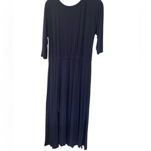 Soft Surroundings Deep Blue Midi Dress in large petite